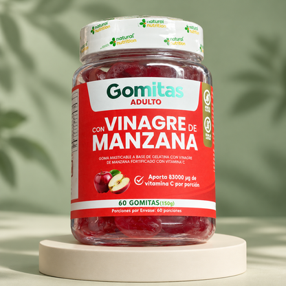 Vinagre de manzana en gomitas, sin mal sabor